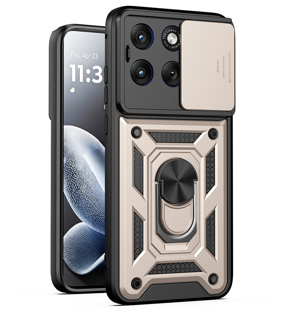 Hülle für Motorola Edge 70 Fusion, Techsuit, CamShield, Gold