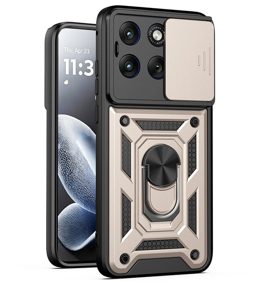 Hülle für Motorola Edge 70 Fusion, Techsuit, CamShield, Gold