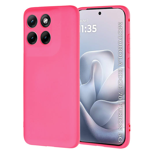 Coque pour Motorola Edge 70 Fusion, Techsuit, SoftFlex, Rose Foncé