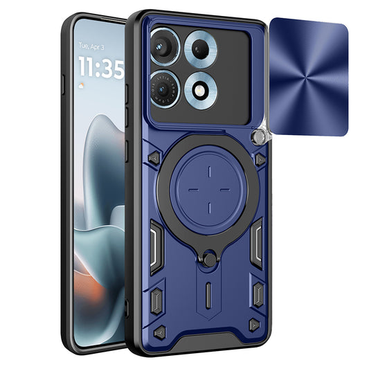 Hülle für Motorola Edge 70 Max, Techsuit, CamGuard Pro, Blau