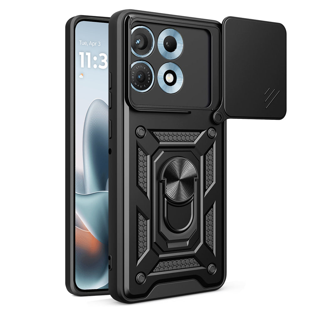 Hülle für Motorola Edge 70 Max, Techsuit, CamShield, Schwarz