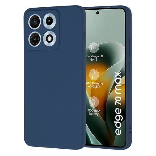 Custodia per Motorola Edge 70 Max, Techsuit, SoftFlex, Blu Navy