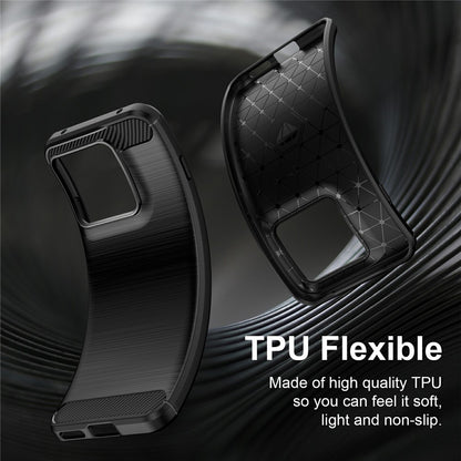 Custodia per Motorola Edge 70 Pro, Techsuit, Carbonio, Nera