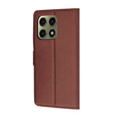 Coque pour Motorola Edge 70 Pro, Techsuit, Leather Folio, Marron
