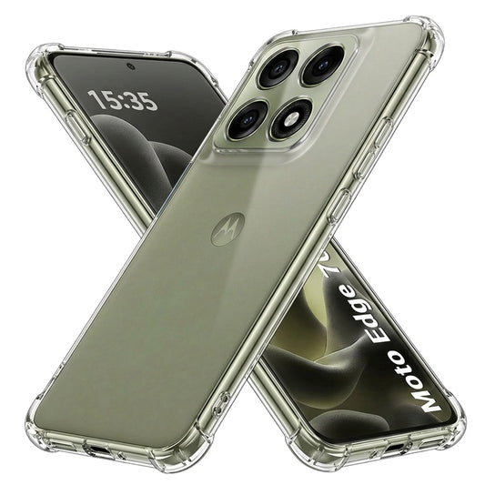 Custodia per Motorola Edge 70 Pro, Techsuit, Shockproof Clear, Trasparente