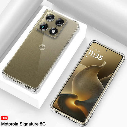 Hülle für Motorola Edge 70 Ultra / Signature, Techsuit, Shockproof Clear, Transparent