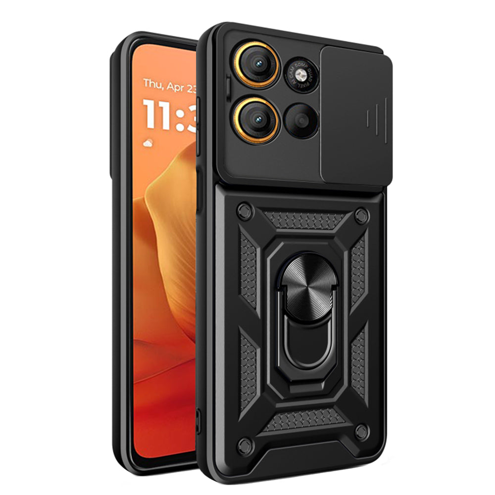 Custodia per Motorola Moto G15 / G15 Power, Techsuit, CamShield, Nera