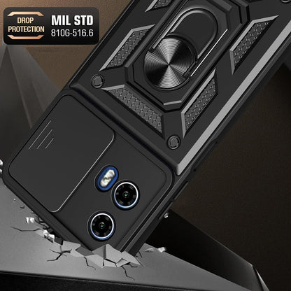 Custodia per Motorola Moto G15 / G15 Power, Techsuit, CamShield, Nera