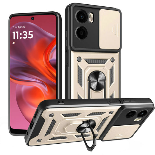 Hülle für Motorola Moto E15 / G05, Techsuit, CamShield, Gold
