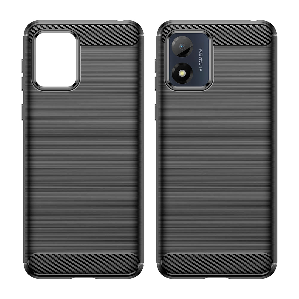 Case for Motorola Moto E13, Techsuit, Carbon, Black