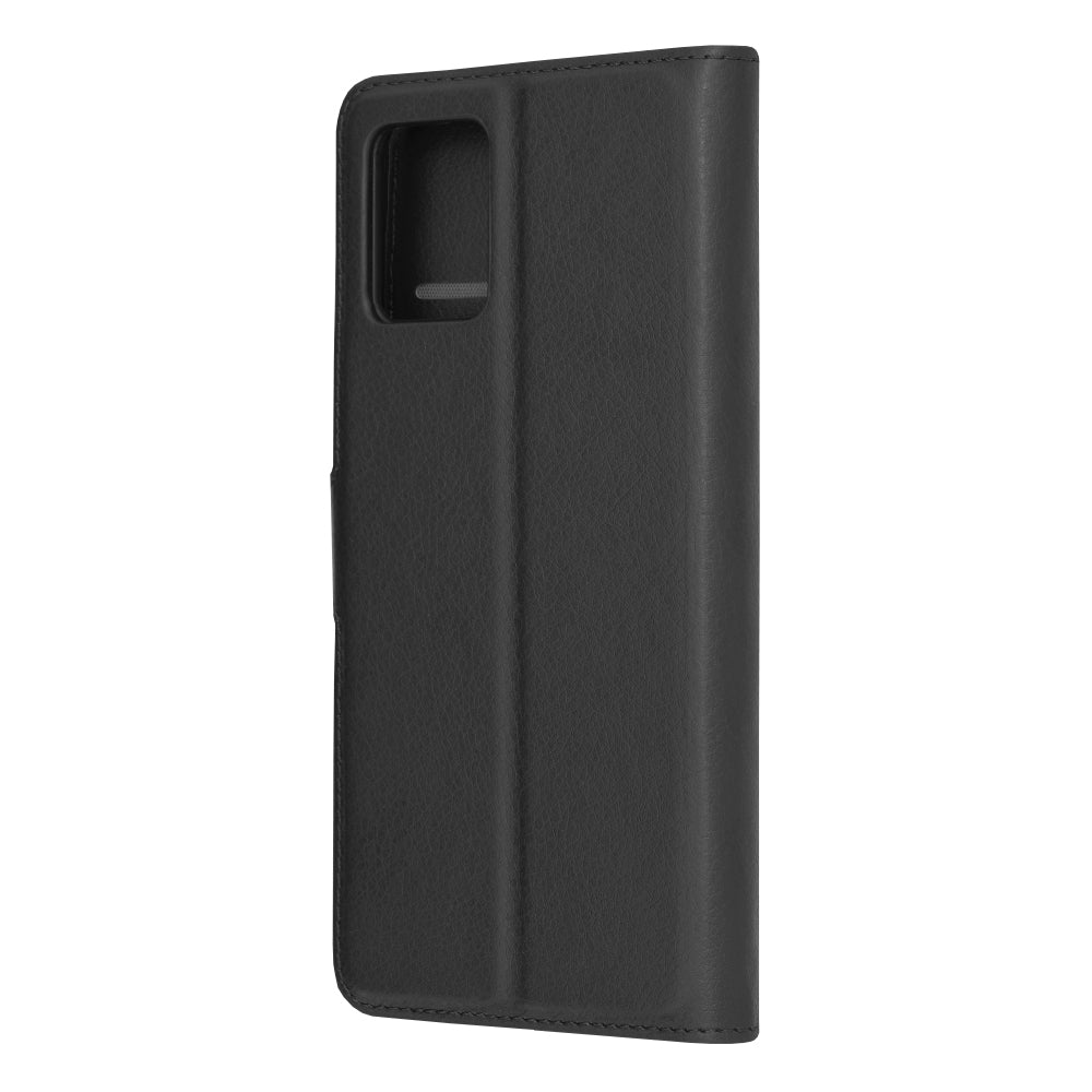 Custodia per Motorola Moto E13, Techsuit, Leather Folio, Nera