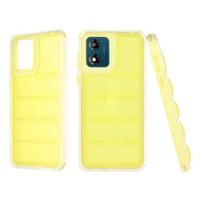 Coque pour Motorola Moto E13, Techsuit, Wave Shield, Jaune