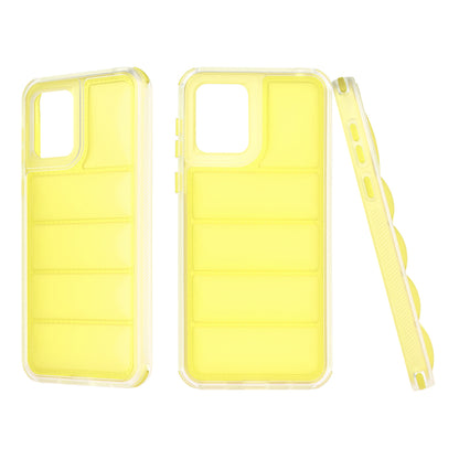 Coque pour Motorola Moto E13, Techsuit, Wave Shield, Jaune