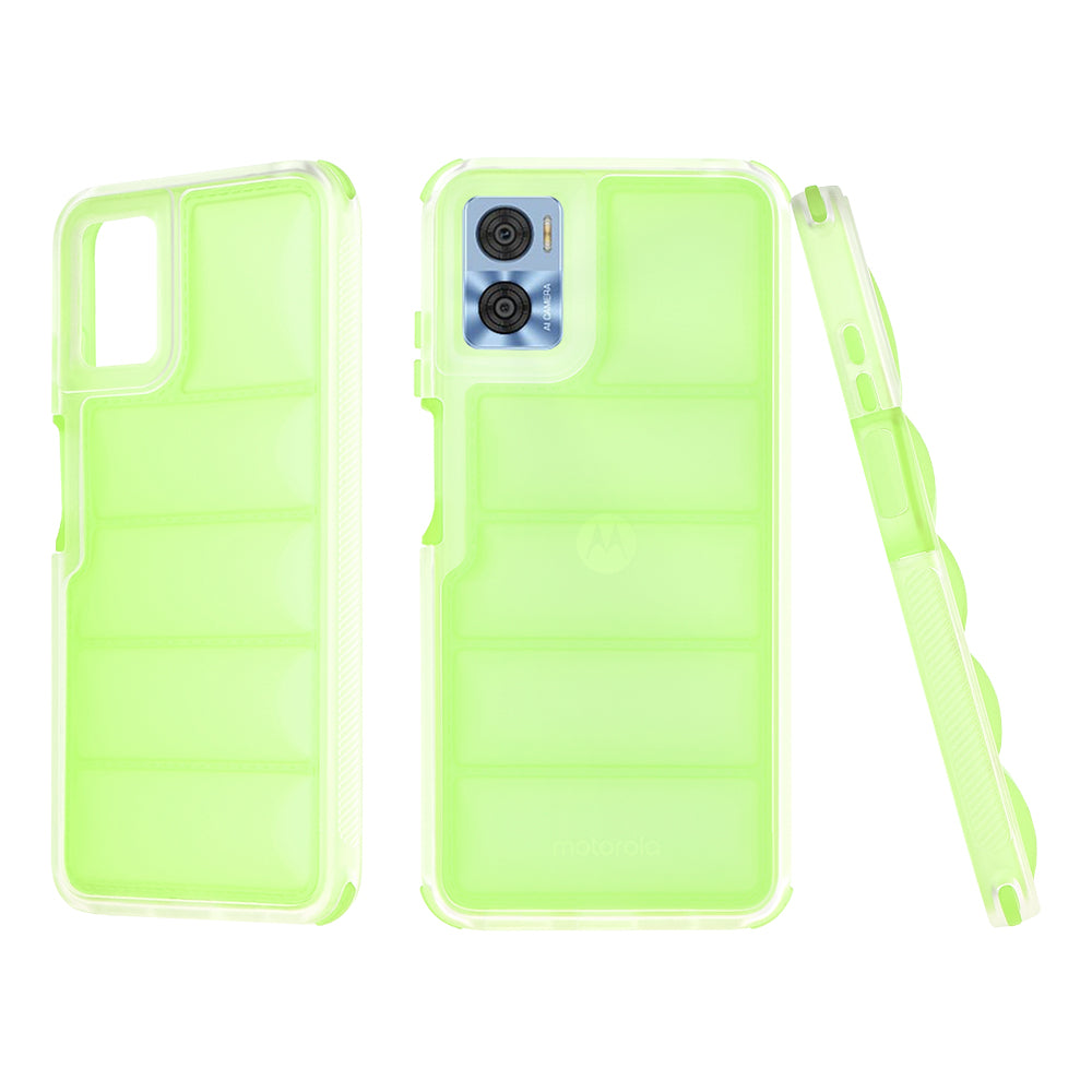 Hülle für Motorola Moto E22i / E22, Techsuit, Wave Shield, Grün