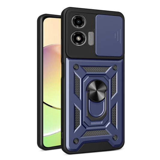 Étui pour Motorola Moto G04s / E14 / G04 / G24, Techsuit, CamShield, Bleu