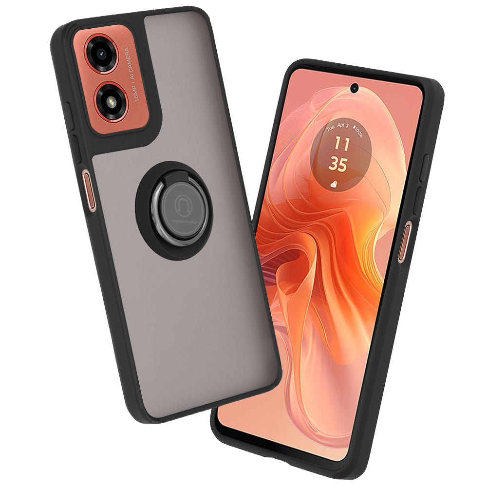 Custodia per Motorola Moto G04s / E14 / G04 / G24, Techsuit, Glinth, Nera