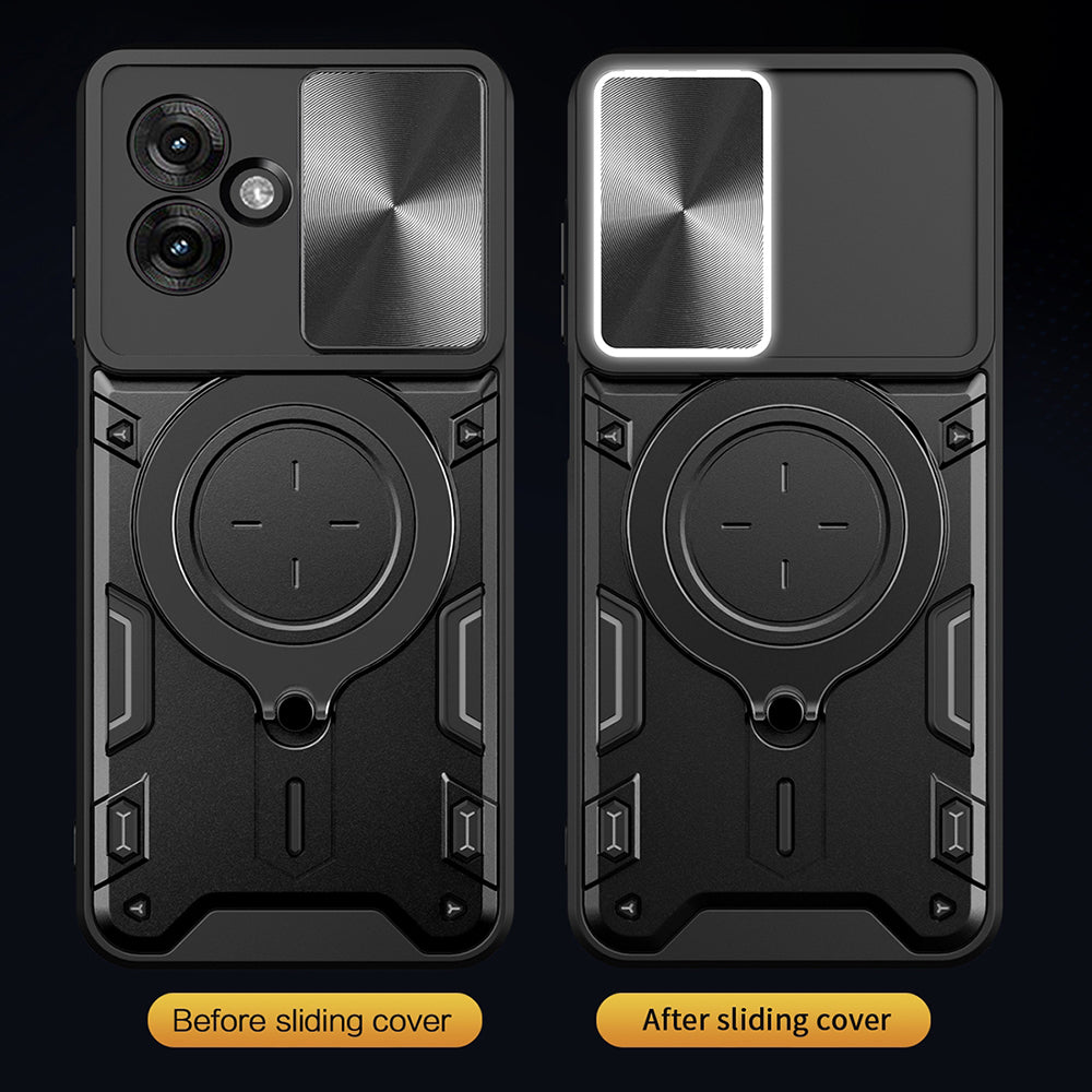 Custodia per Motorola Moto G06, Techsuit, CamGuard Pro, Nera