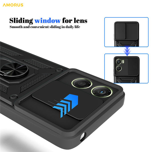 Étui pour Motorola Moto G06, Techsuit, CamShield, Rose Doré