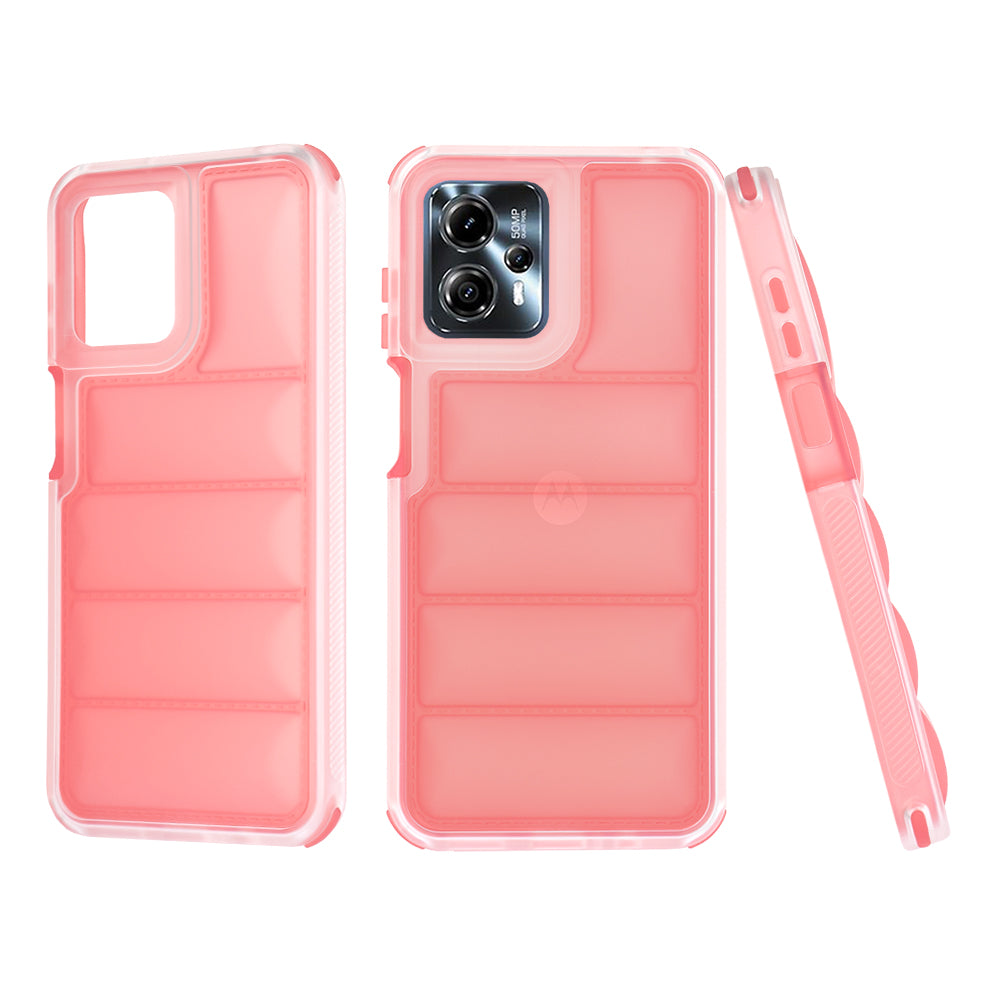 Coque pour Motorola Moto G13 / G23 / G53, Techsuit, Wave Shield, Rouge