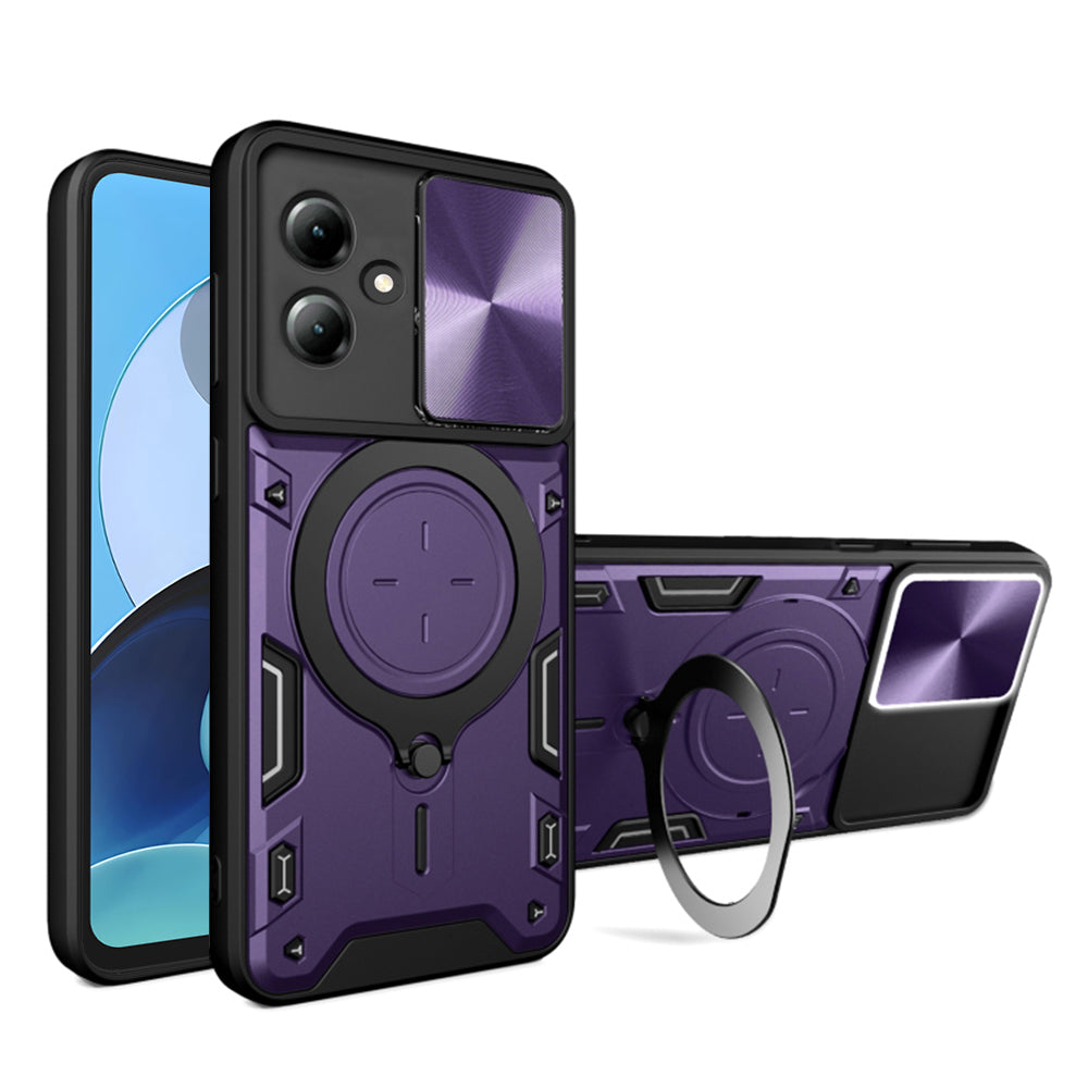 Custodia per Motorola Moto G14, Techsuit, CamGuard Pro, Viola