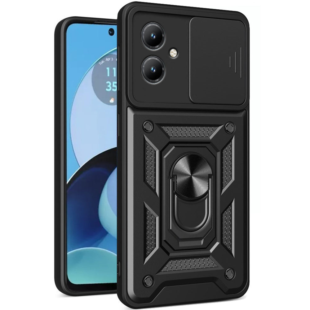 Coque pour Motorola Moto G14, Techsuit, CamShield, Noire