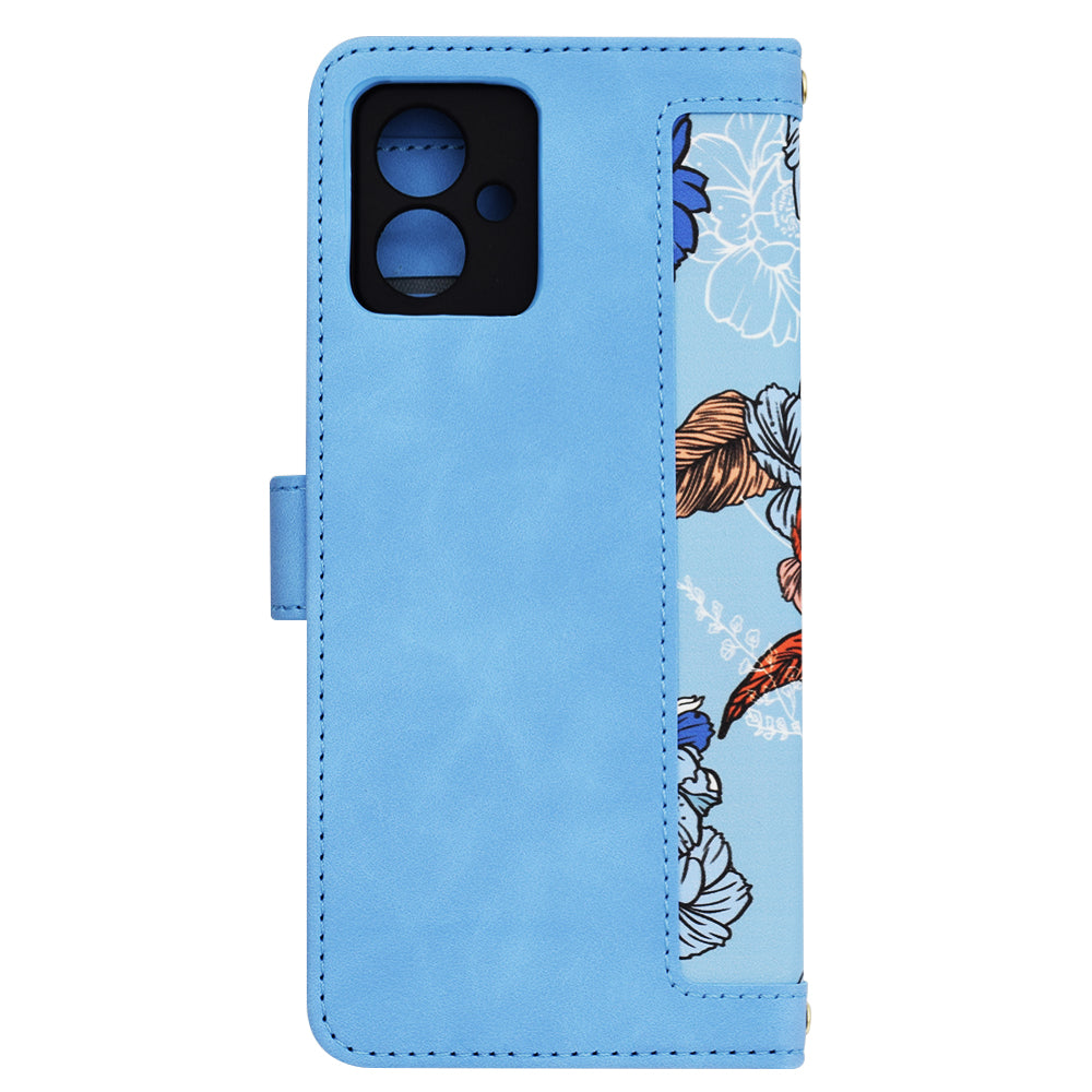Custodia per Motorola Moto G14, Techsuit, FlipCraft, Blu