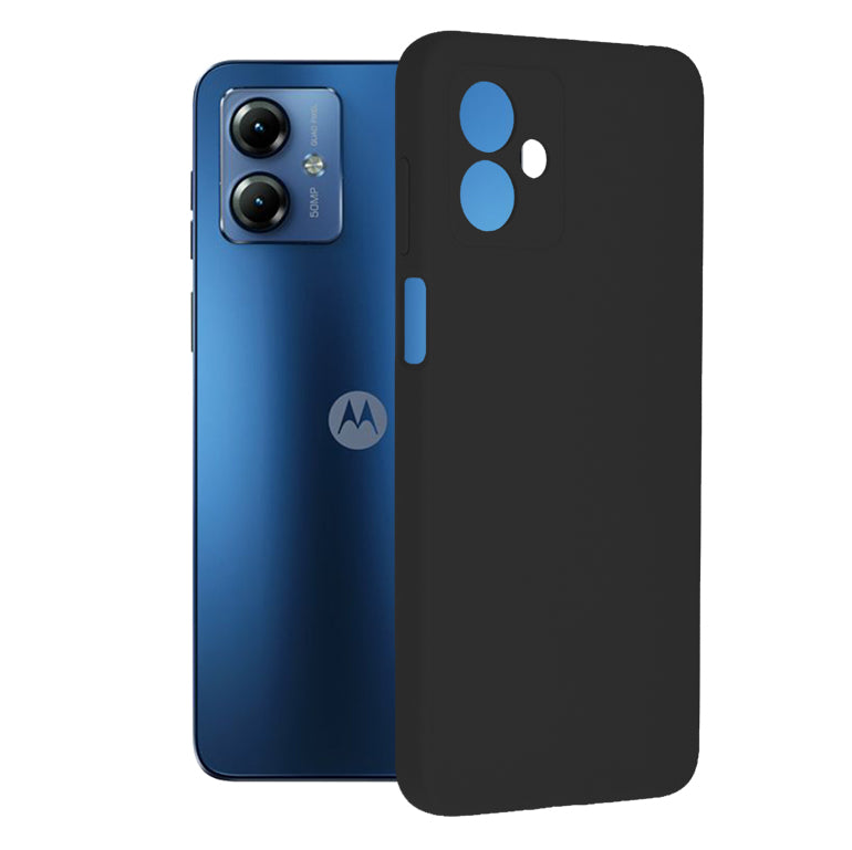Hülle für Motorola Moto G14, Techsuit, Soft Edge, Schwarz