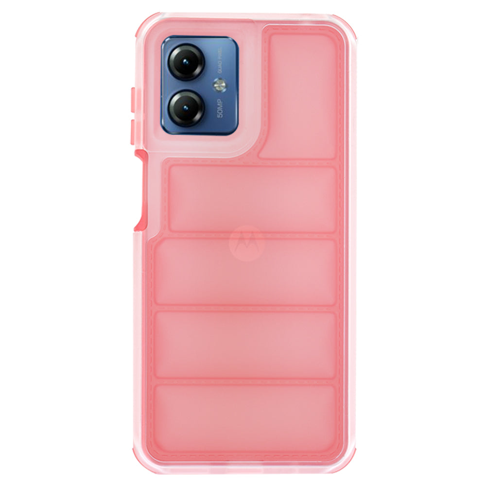 Hülle für Motorola Moto G14, Techsuit, Wave Shield, Rot
