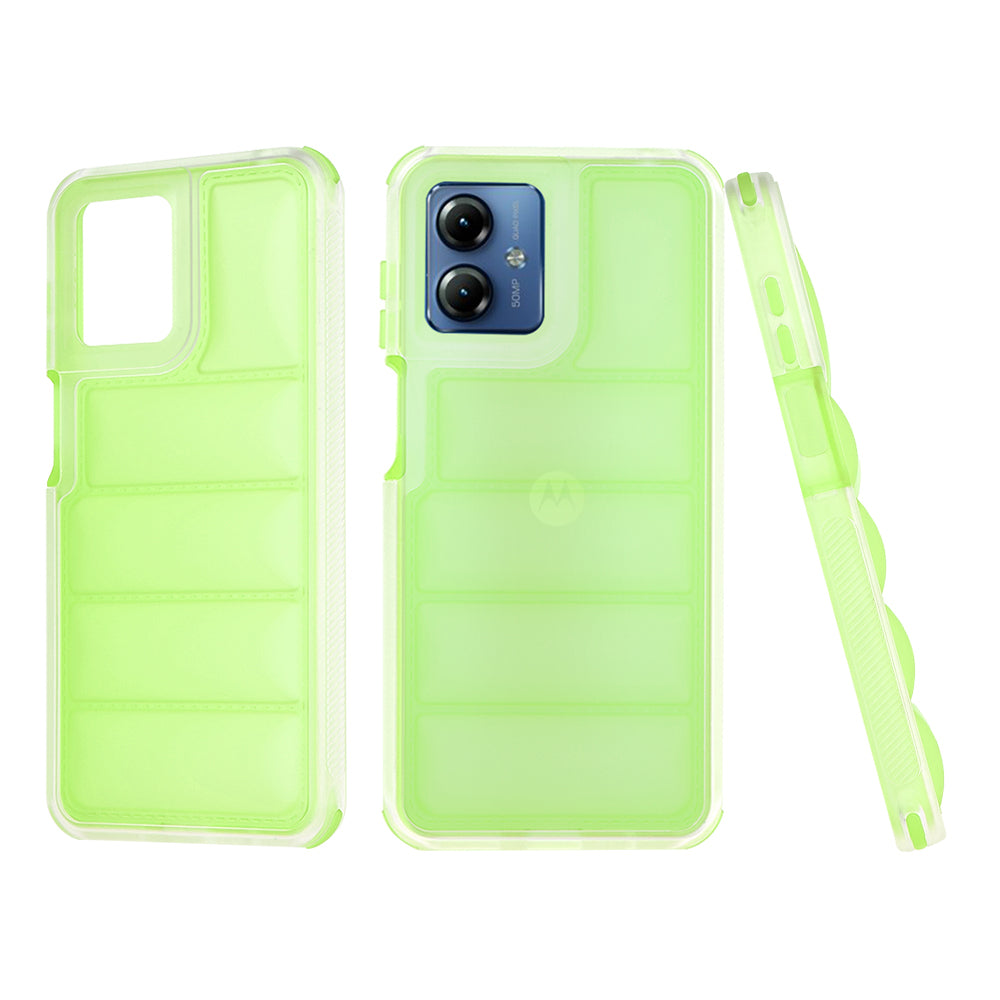 Coque pour Motorola Moto G14, Techsuit, Wave Shield, Vert