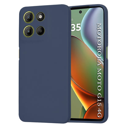 Custodia per Motorola Moto G15 / G15 Power, Techsuit, SoftFlex, Blu Navy