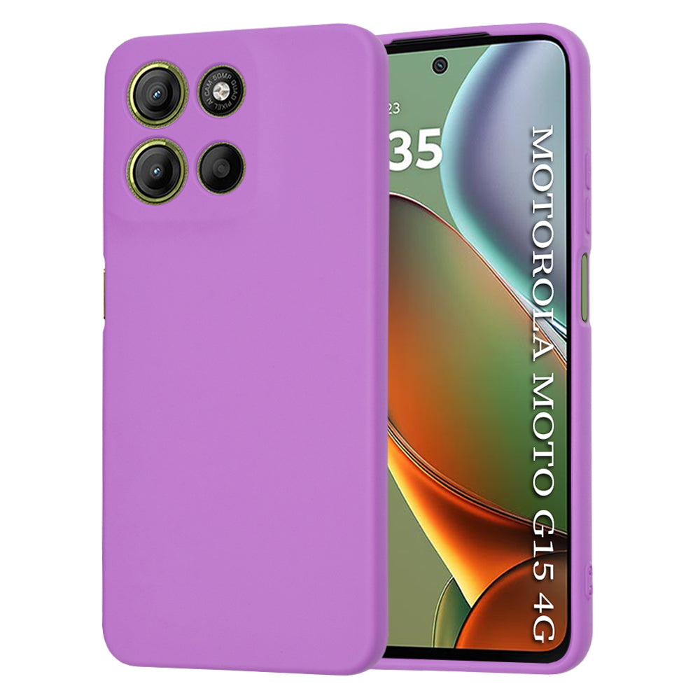 Custodia per Motorola Moto G15 / G15 Power, Techsuit, SoftFlex, Viola