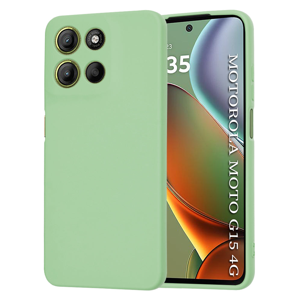 Hülle für Motorola Moto G15 / G15 Power, Techsuit, SoftFlex, Hellgrün