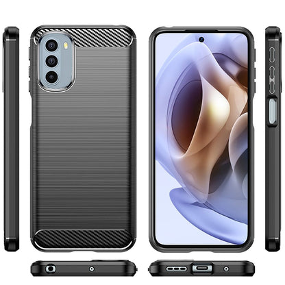 Coque pour Motorola Moto G31 / G41, Techsuit, Carbone, Noire