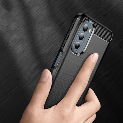 Coque pour Motorola Moto G31 / G41, Techsuit, Carbone, Noire