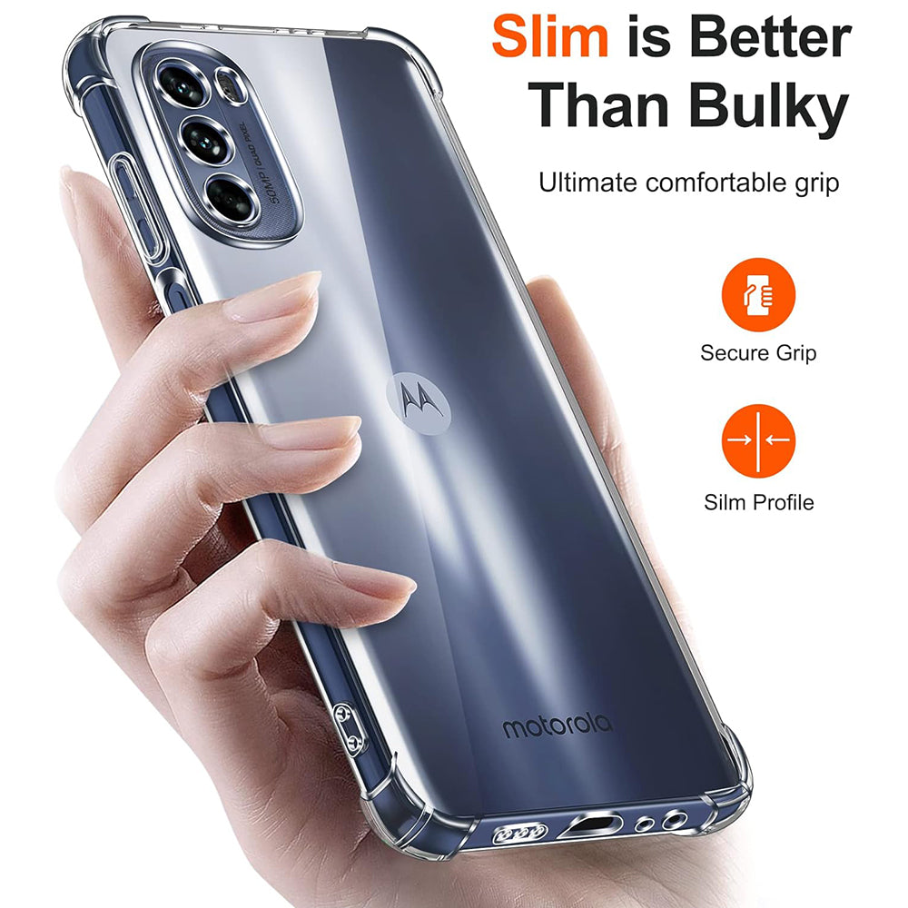 Custodia per Motorola Moto G31 / G41, Techsuit, Shockproof Clear, Trasparente