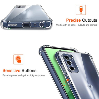 Custodia per Motorola Moto G31 / G41, Techsuit, Shockproof Clear, Trasparente