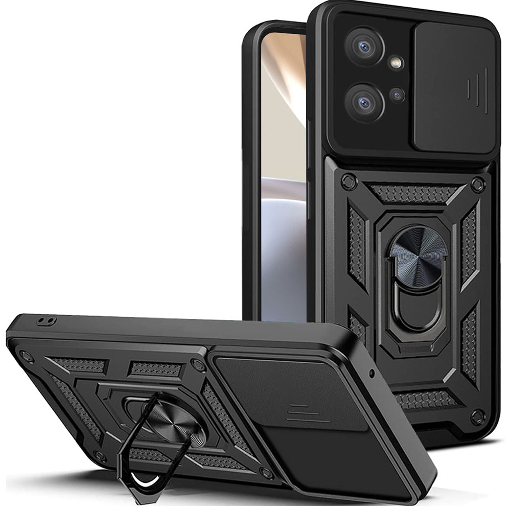 Coque pour Motorola Moto G32, Techsuit, CamShield, Noire