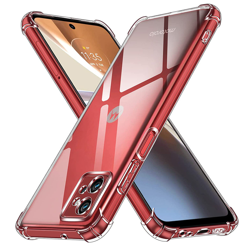 Custodia per Motorola Moto G32, Techsuit, Shockproof Clear, Trasparente