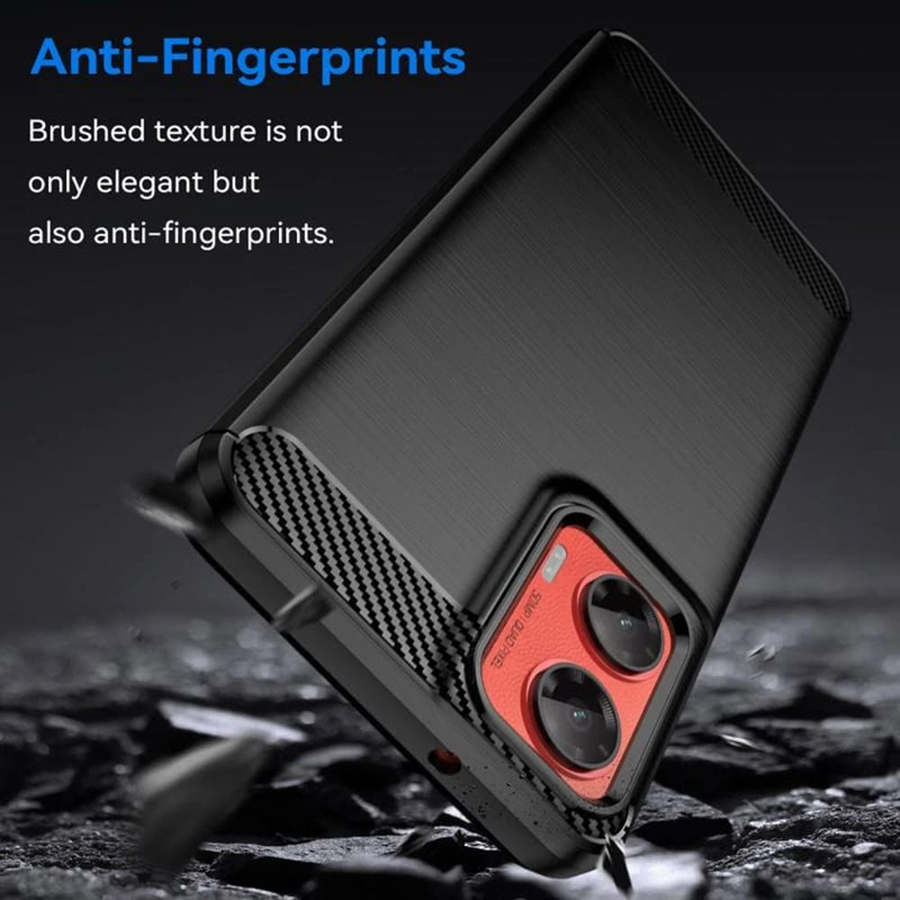 Coque pour Motorola Moto G35, Techsuit, Carbone, Bleue