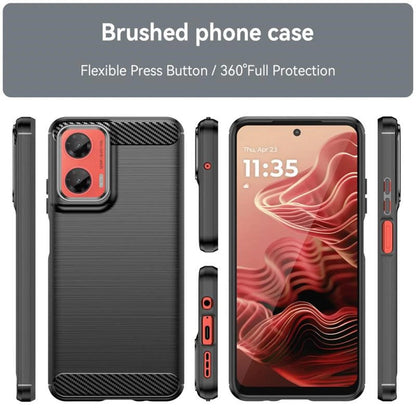 Coque pour Motorola Moto G35, Techsuit, Carbone, Noire
