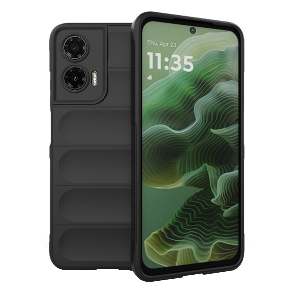 Custodia per Motorola Moto G35, Techsuit, Magic Shield, Nera