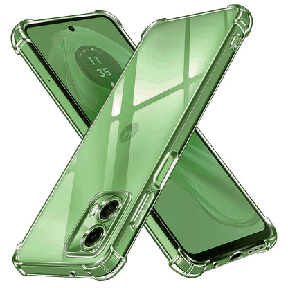 Custodia per Motorola Moto G35, Techsuit, Shockproof Clear, Trasparente