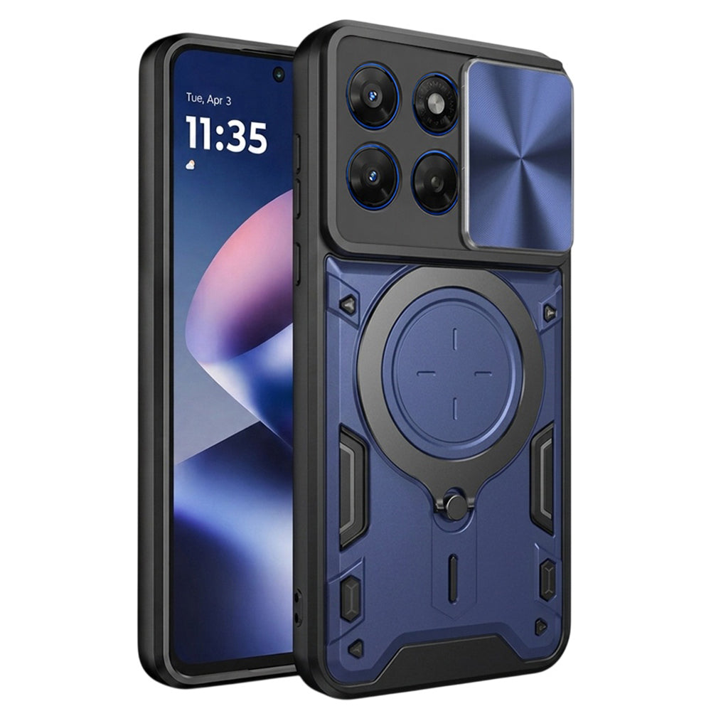 Custodia per Motorola Moto G47 / G37, Techsuit, CamGuard Pro, Blu