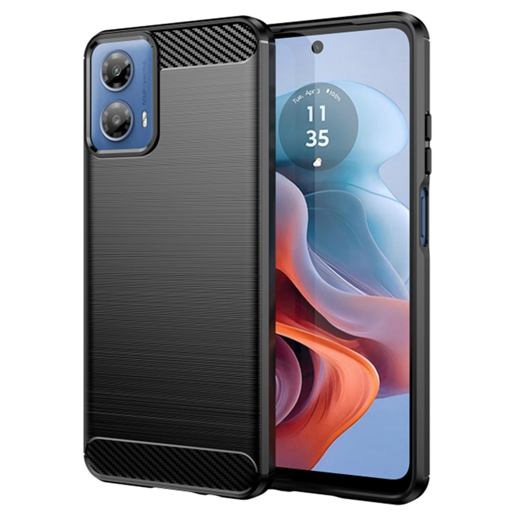 Coque pour Motorola Moto G45 / G34, Techsuit, Carbone, Noire