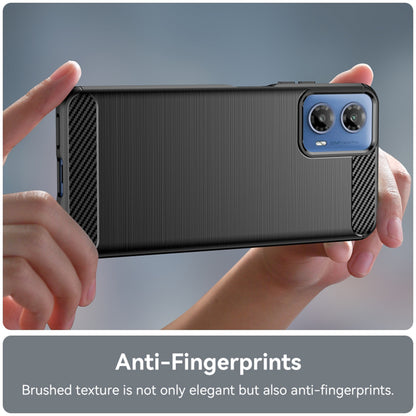 Coque pour Motorola Moto G45 / G34, Techsuit, Carbone, Noire