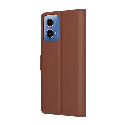 Étui pour Motorola Moto G45 / G34, Techsuit, Leather Folio, Marron