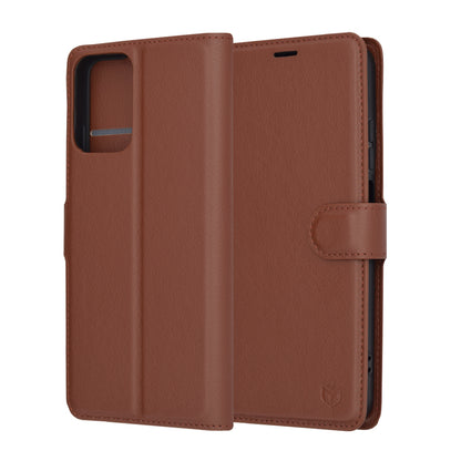 Étui pour Motorola Moto G45 / G34, Techsuit, Leather Folio, Marron