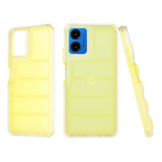 Custodia per Motorola Moto G45 / G34, Techsuit, Wave Shield, Gialla