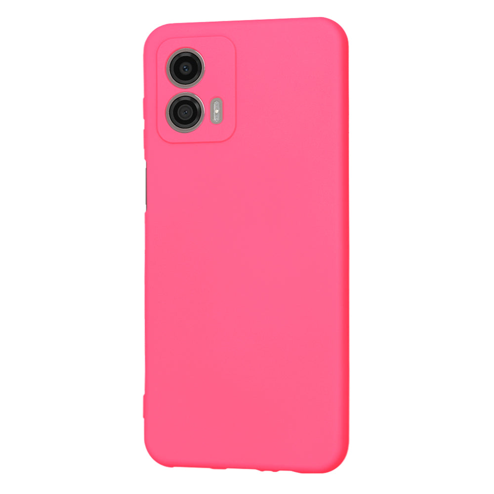 Hülle für Motorola Moto G53, Techsuit, SoftFlex, Dunkelrosa