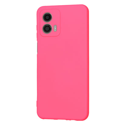 Hülle für Motorola Moto G53, Techsuit, SoftFlex, Dunkelrosa